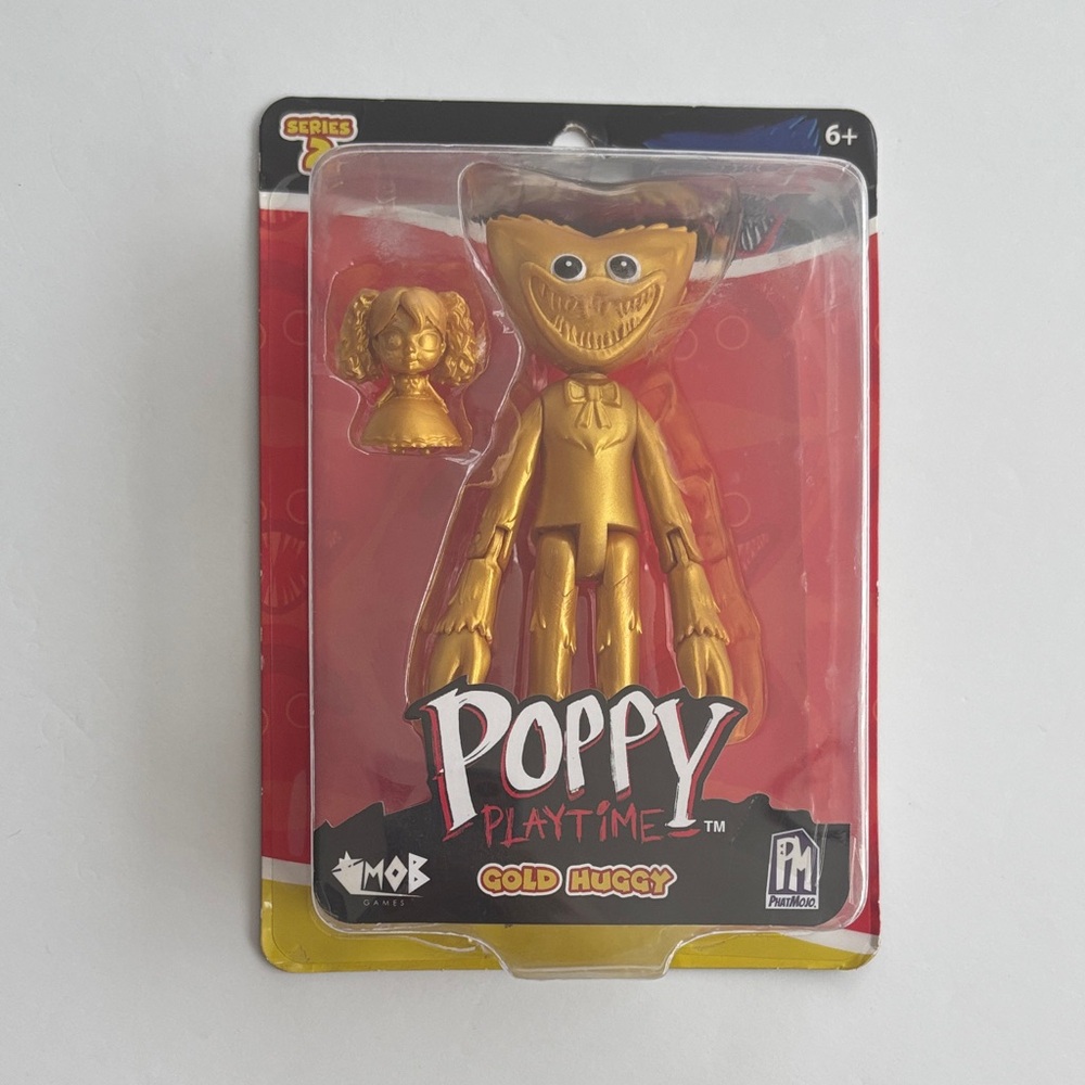 PhatMojo Poppy Playtime Gold Huggy Wuggy Action Figure Series 2